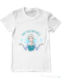 Tricou ADLER barbat Make your own magic Alb