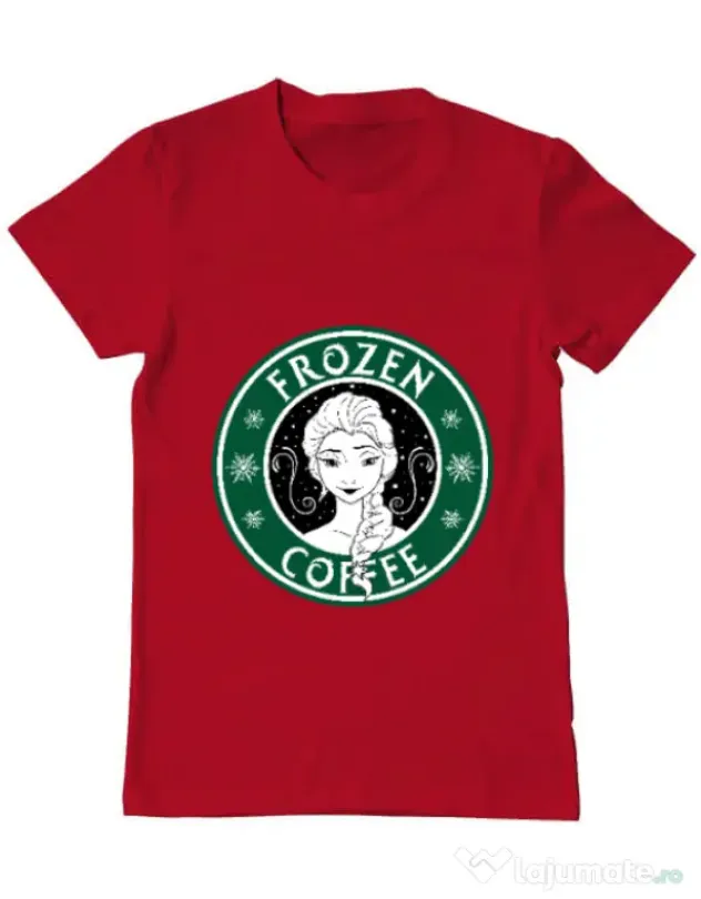 Tricou ADLER barbat Frozen coffee Rosu