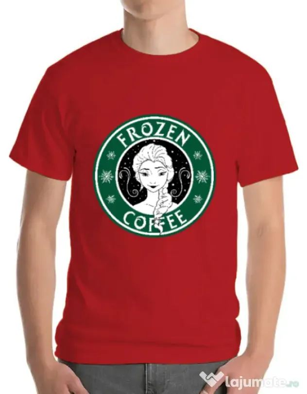 Tricou ADLER barbat Frozen coffee Rosu