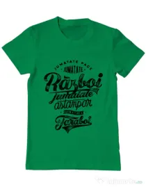 Tricou ADLER barbat Pace si razboi Verde mediu