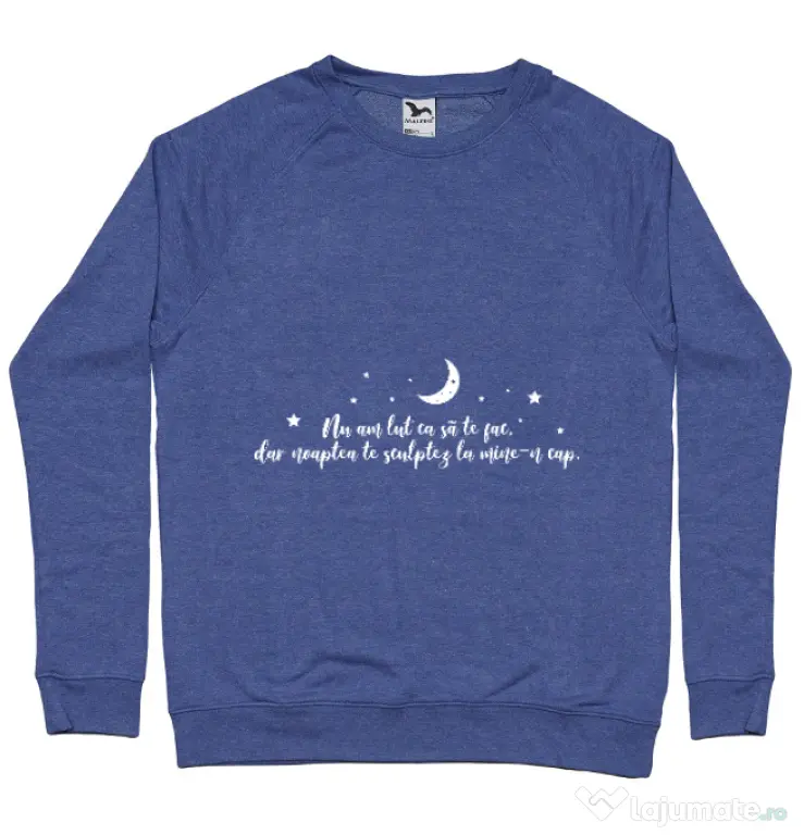 Bluza ADLER barbat Nu am lut Albastru melanj