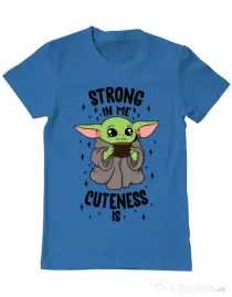 Tricou ADLER barbat Strong in me Albastru azuriu