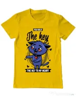 Tricou ADLER barbat You hold the key Galben