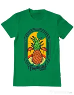 Tricou ADLER barbat Tropical vibes Verde mediu