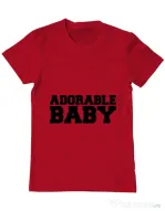 Tricou ADLER barbat Adorable baby Rosu