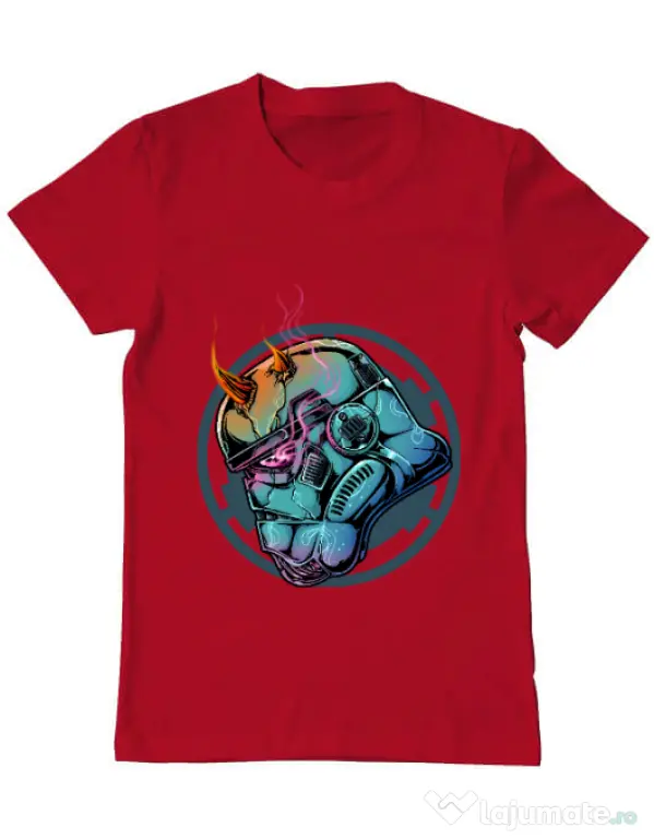 Tricou ADLER barbat Helmet demons Rosu