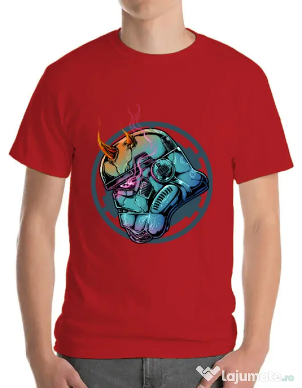 Tricou ADLER barbat Helmet demons Rosu