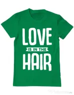 Tricou ADLER barbat Love is in the hair Verde mediu