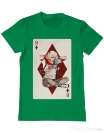 Tricou ADLER barbat Harley Card Verde mediu