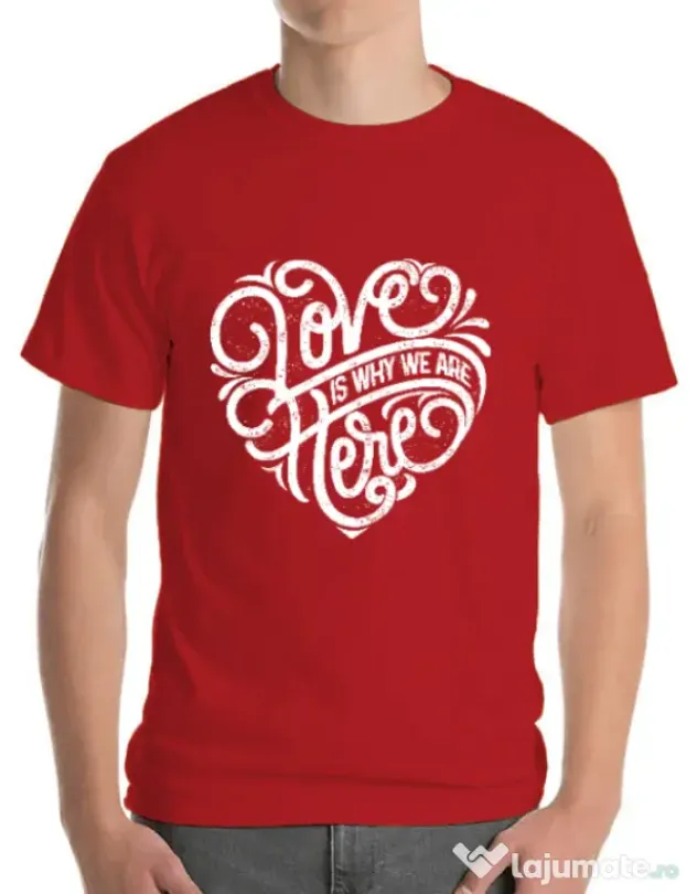 Tricou ADLER barbat Love Rosu