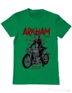Tricou ADLER barbat Arkham garage Verde mediu