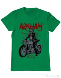 Tricou ADLER barbat Arkham garage Verde mediu