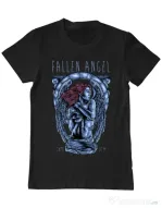 Tricou ADLER barbat Fallen angel Negru