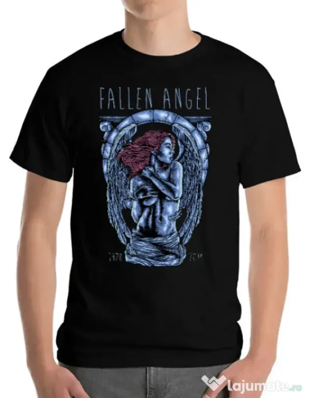 Tricou ADLER barbat Fallen angel Negru
