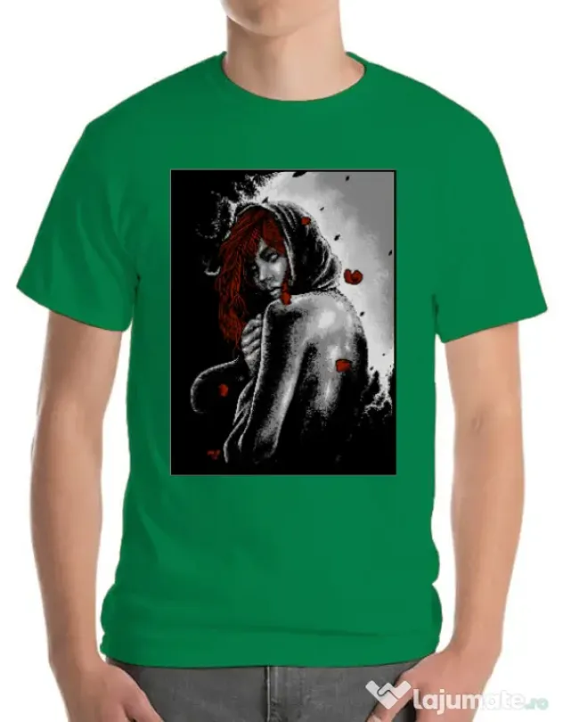 Tricou ADLER barbat Solitude Verde mediu