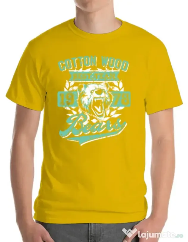 Tricou ADLER barbat Cotton wood Galben