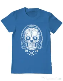 Tricou ADLER barbat Diamond eyes Albastru azuriu
