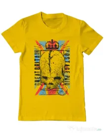 Tricou ADLER barbat Great Britain Post Galben