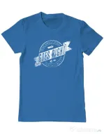 Tricou ADLER barbat When nothing goes right Albastru azuriu