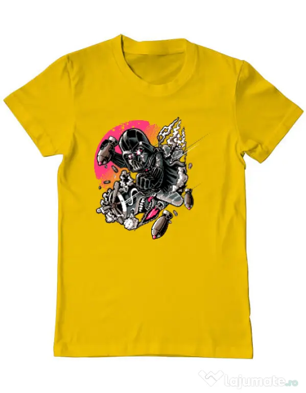 Tricou ADLER barbat Father attack Galben