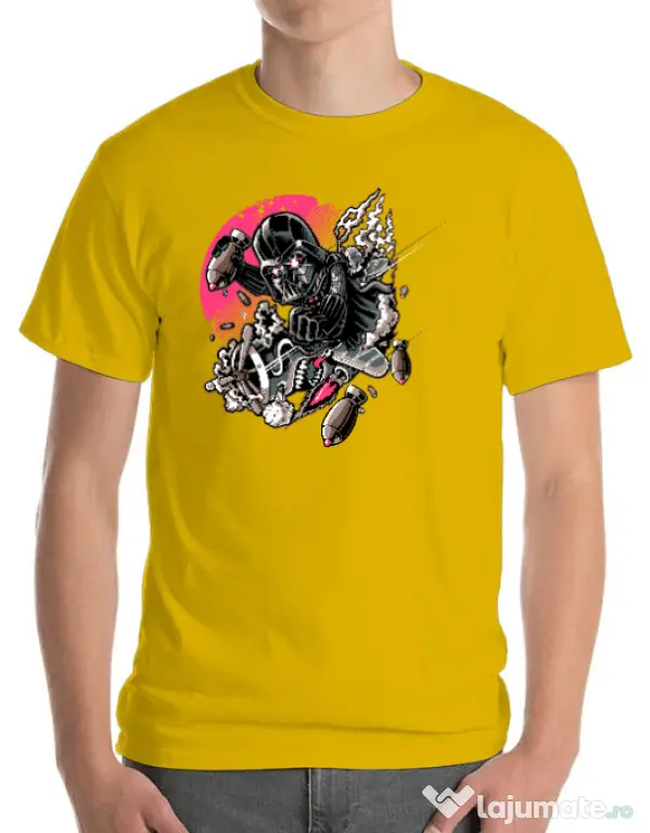 Tricou ADLER barbat Father attack Galben