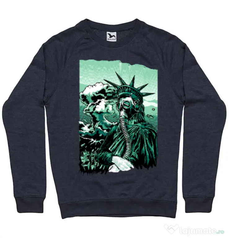 Bluza ADLER barbat Save the liberty Denim inchis