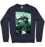 Bluza ADLER barbat Save the liberty Denim inchis