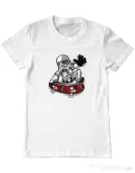 Tricou ADLER barbat Trooper trick Alb