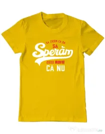 Tricou ADLER barbat Sa speram ca nu Galben