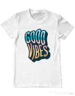 Tricou ADLER barbat Good vibes Alb