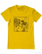 Tricou ADLER barbat Surf dude Galben