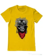 Tricou ADLER barbat Ape of duty Galben