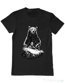 Tricou ADLER barbat Bearware Negru