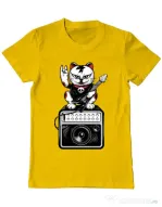 Tricou ADLER barbat Lets rock Galben