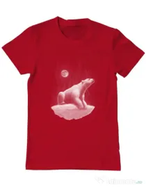 Tricou ADLER barbat Faded Rosu