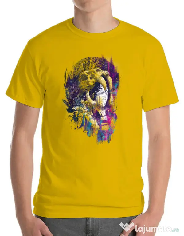 Tricou ADLER barbat Shaman Galben