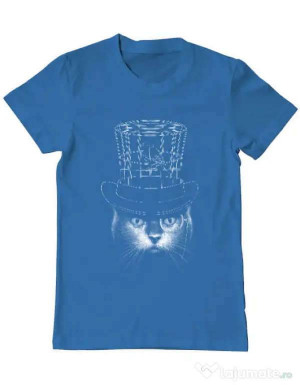 Tricou ADLER barbat Under my hat Albastru azuriu