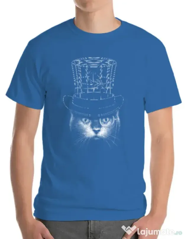 Tricou ADLER barbat Under my hat Albastru azuriu