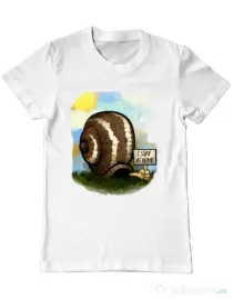Tricou ADLER barbat I stay home 2 Alb