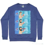 Bluza ADLER barbat Funny wilson Albastru melanj