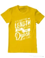 Tricou ADLER barbat Depth of life Galben
