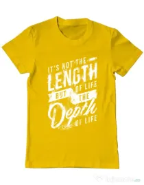 Tricou ADLER barbat Depth of life Galben