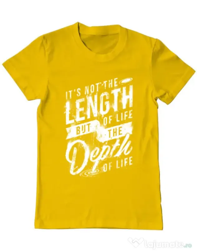 Tricou ADLER barbat Depth of life Galben