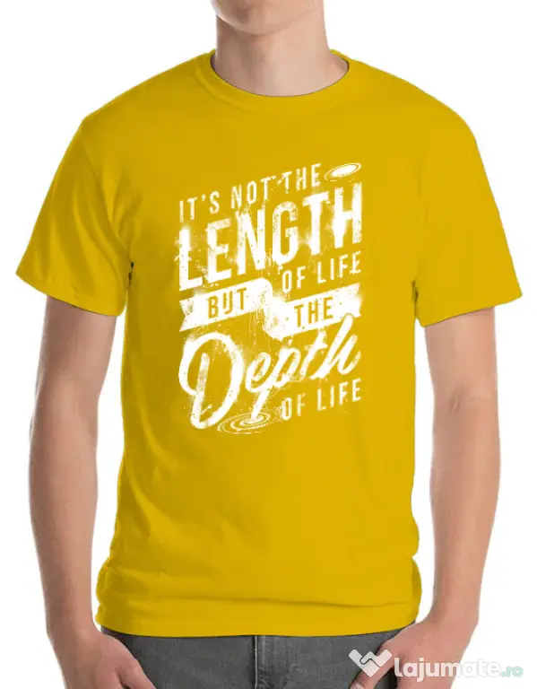 Tricou ADLER barbat Depth of life Galben