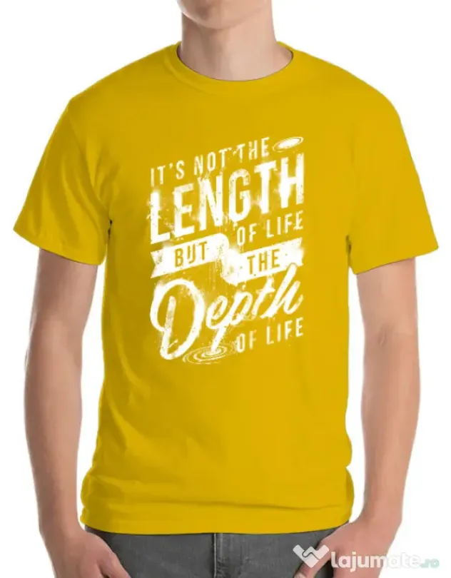 Tricou ADLER barbat Depth of life Galben