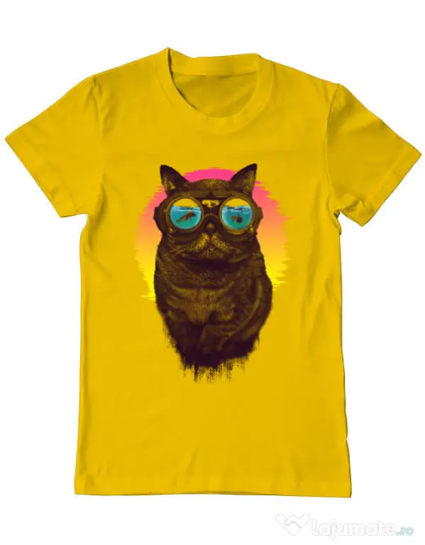 Tricou ADLER barbat Underwater punk Galben