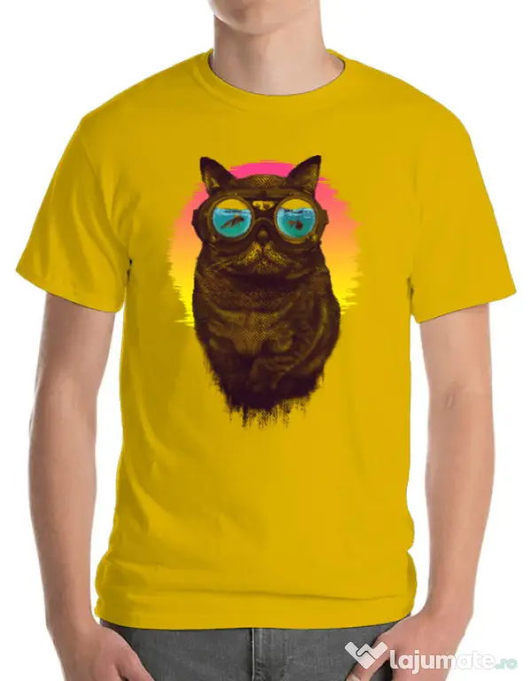 Tricou ADLER barbat Underwater punk Galben