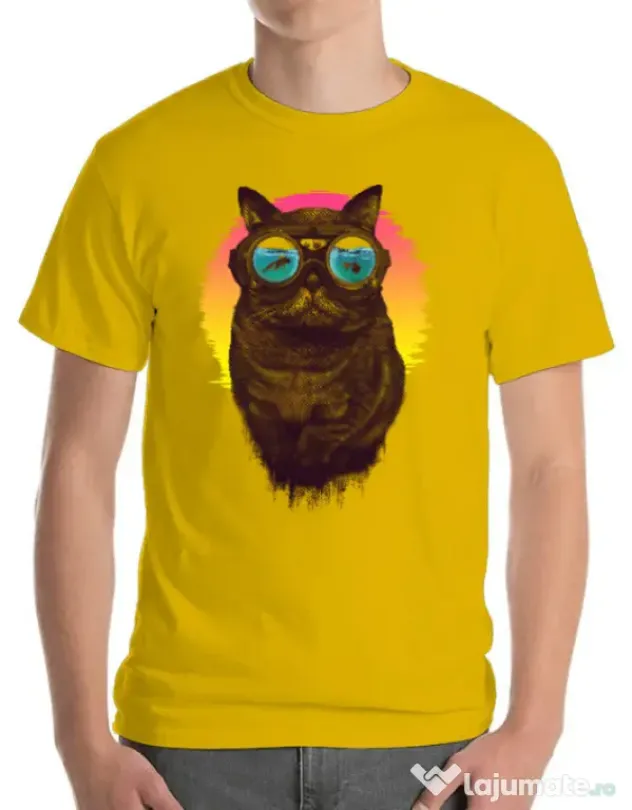 Tricou ADLER barbat Underwater punk Galben