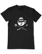 Tricou ADLER barbat Death before decaf Negru