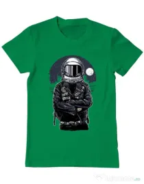 Tricou ADLER barbat Astronaut rebel Verde mediu